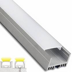Perfil aluminio con alta disipación de placas o tiras LED. Perfil de aluminio con disipador de calor.