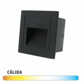 Empotrable Pared 2W IP54 Negro