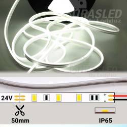 Ficha técnica del neón LED medidas de 5 metros rollo neón LED blanco 6mm.