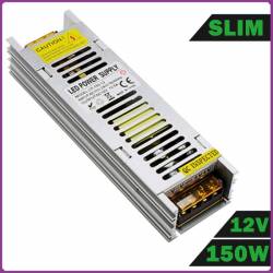 Fuente de alimentación LED slim estrecha de 150w a 12V